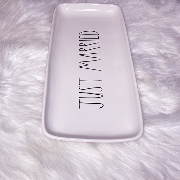 Rae Dunn “ Just Married “ Bridal Platter NWT - Picture 4 of 6